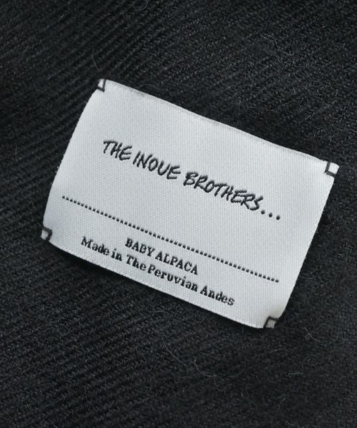 THE INOUE BROTHERS（ザイノウエブラザーズ）マフラー 黒 サイズ:- メンズ/2200656756063