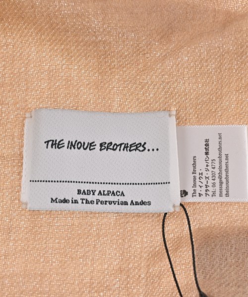 THE INOUE BROTHERS（ザイノウエブラザーズ）マフラー ベージュ サイズ:- メンズ/2200707483375