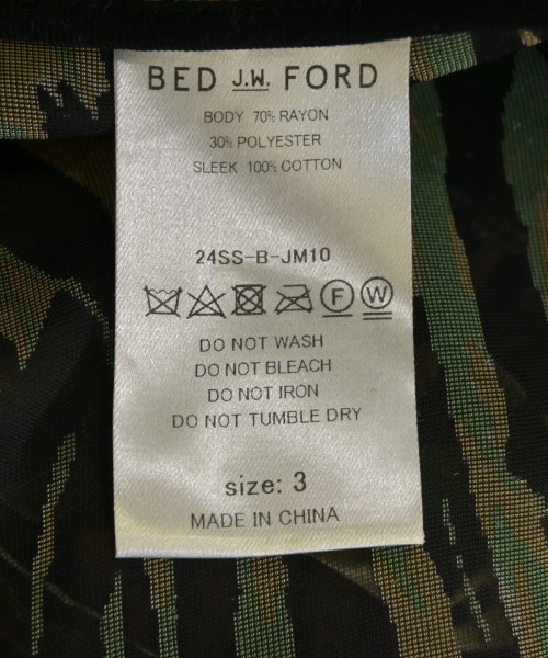 BED J.W. FORD（ベッドフォード）ミリタリーブルゾン 黒 サイズ:3(L位) メンズ/2200619222017