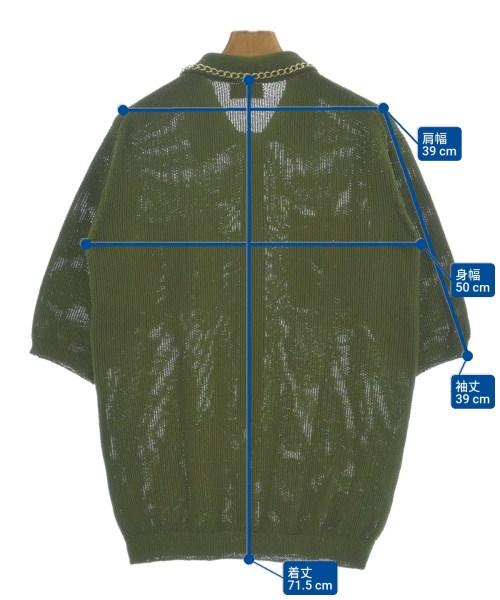 BED J.W. FORD（ベッドフォード）ニット・セーター 緑 サイズ:1(S位) メンズ/2200677017372