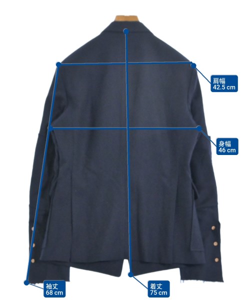 BED J.W. FORD（ベッドフォード）カジュアルジャケット 紺 サイズ:0(XS位) メンズ/2200655908029