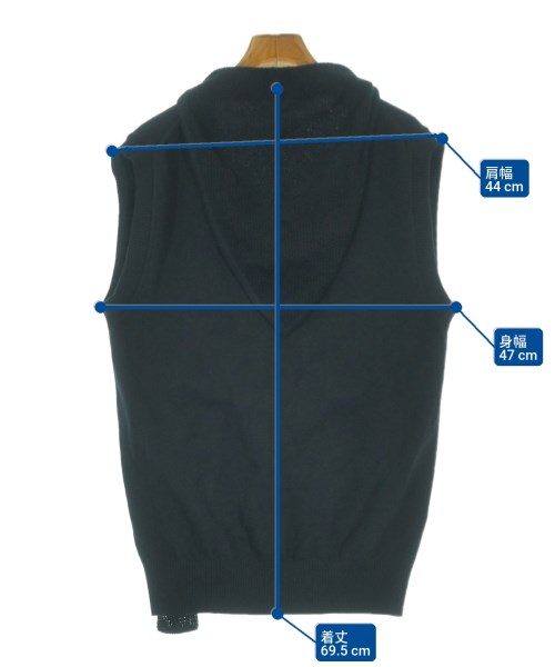 BED J.W. FORD（ベッドフォード）ベスト 紺 サイズ:0(XS位) メンズ/2200655908104