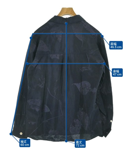 BED J.W. FORD（ベッドフォード）カジュアルシャツ 紺 サイズ:0(XS位) メンズ/2200659791061