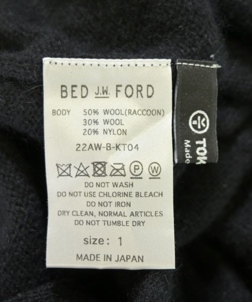 BED J.W. FORD（ベッドフォード）カーディガン 黒 サイズ:1(S位) メンズ/2200710714169