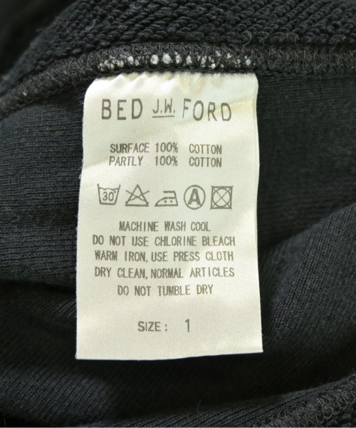 BED J.W. FORD（ベッドフォード）スウェット 黒 サイズ:1(S位) メンズ/2200710714428