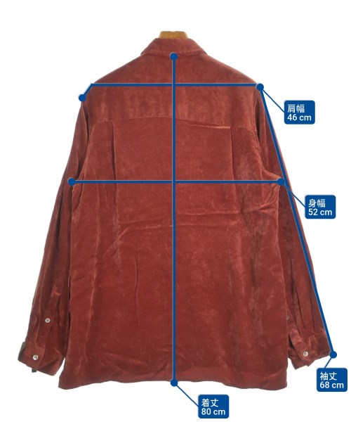 BED J.W. FORD（ベッドフォード）カジュアルシャツ 赤 サイズ:0(XS位) メンズ/2200647858028