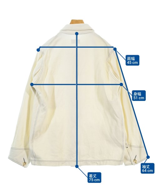 BED J.W. FORD（ベッドフォード）カバーオール 白 サイズ:3(L位) メンズ/2200669828023