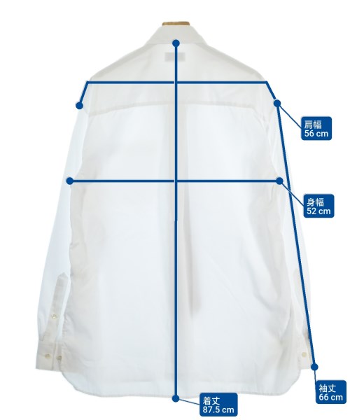 BED J.W. FORD（ベッドフォード）カジュアルシャツ 白 サイズ:0(XS位) メンズ/2200672285028