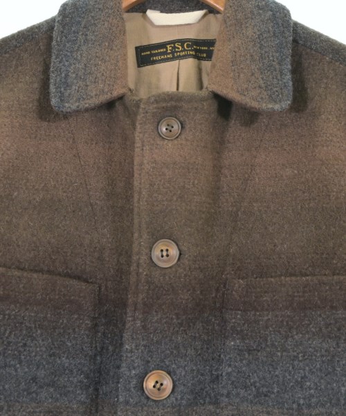 FREEMANS SPORTING CLUB（フリーマンズスポーティングクラブ）カジュアルジャケット 茶 サイズ:S メンズ/2200623992050