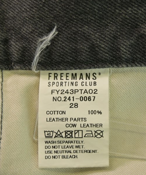 FREEMANS SPORTING CLUB（フリーマンズスポーティングクラブ）デニムパンツ グレー サイズ:28(S位) メンズ/2200649270071