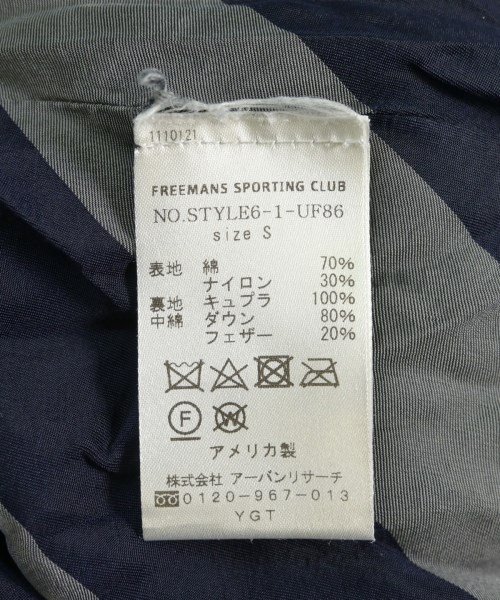 FREEMANS SPORTING CLUB（フリーマンズスポーティングクラブ）ダウンジャケット/ダウンベスト 黒 サイズ:S メンズ/2200708045039