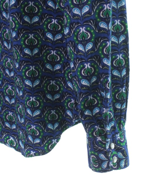 Battenwear バテンウェア カジュアルシャツ M 青x緑x青緑等(総柄)