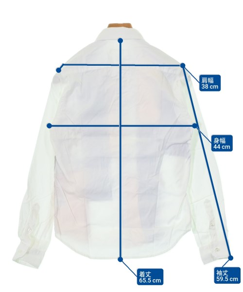 BLACK&BLUE（ブラックアンドブルー）カジュアルシャツ 白 サイズ:1(S位) メンズ/2200627521485