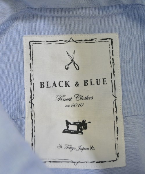 BLACK&BLUE（ブラックアンドブルー）カジュアルシャツ 青 サイズ:2(M位) メンズ/2200627521492