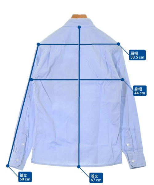 BLACK&BLUE（ブラックアンドブルー）カジュアルシャツ 青 サイズ:2(M位) メンズ/2200627521492