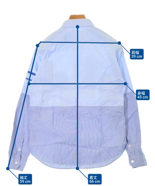 BLACK&BLUE（ブラックアンドブルー）カジュアルシャツ 青 サイズ:2(M位) メンズ/2200627521515