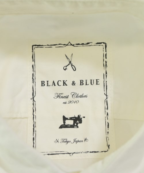 BLACK&BLUE（ブラックアンドブルー）カジュアルシャツ 白 サイズ:1(S位) メンズ/2200627521522