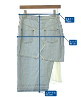 YASUTOSHI EZUMI（ヤストシエズミ）ひざ丈スカート 青 サイズ:M レディース/2200594576495