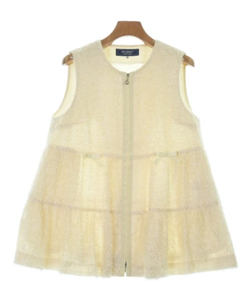 M'S GRACY(エムズグレイシー)ベスト 白 サイズ:36(S位)/2200637795029