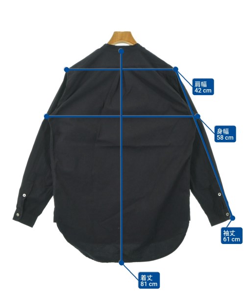 Yarmo（ヤーモ）カジュアルシャツ 黒 サイズ:M メンズ/2200643707412