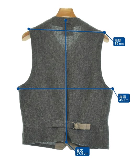 Yarmo（ヤーモ）ドレスシャツ グレー サイズ:38(M位) メンズ/2200644085083