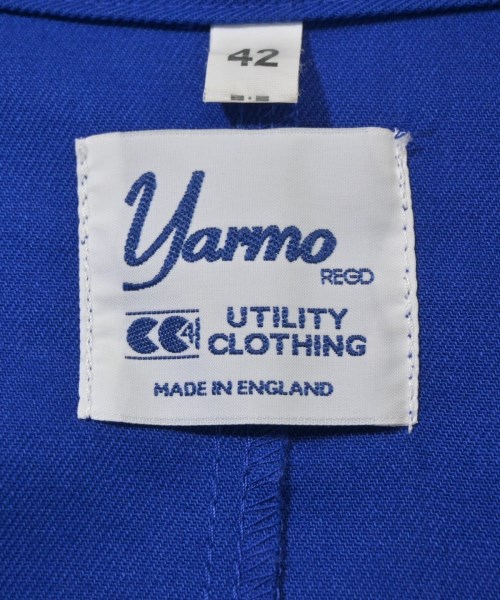 Yarmo（ヤーモ）ステンカラーコート 青 サイズ:42(L位) メンズ/2200673644015