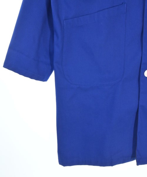 Yarmo（ヤーモ）ステンカラーコート 青 サイズ:42(L位) メンズ/2200673644015