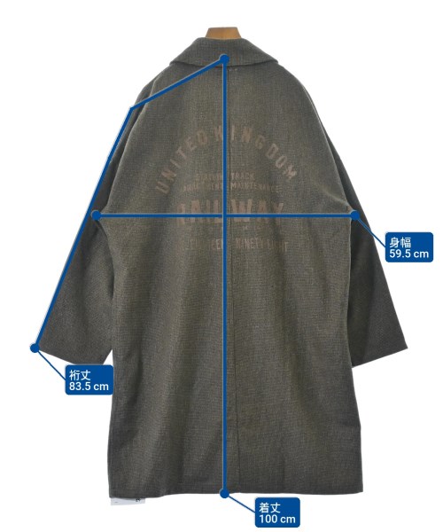 Yarmo（ヤーモ）ステンカラーコート 茶 サイズ:S レディース/2200635167019