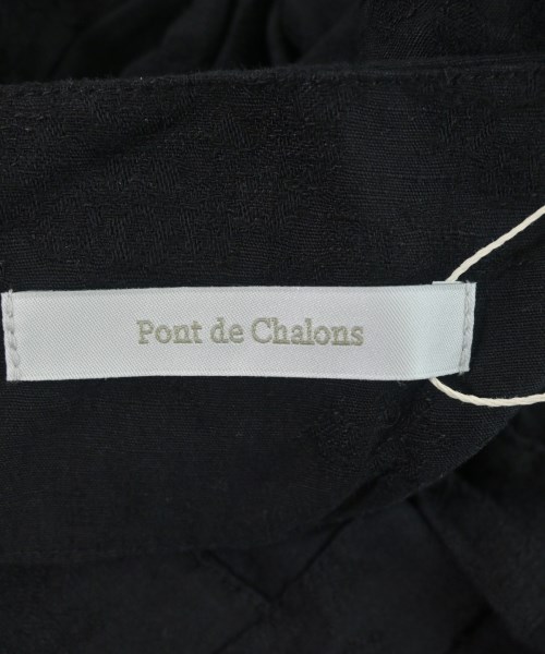 PONT DE CHALONS（ポンデシャロン）シャツワンピース 黒 サイズ:F レディース/2200603779084