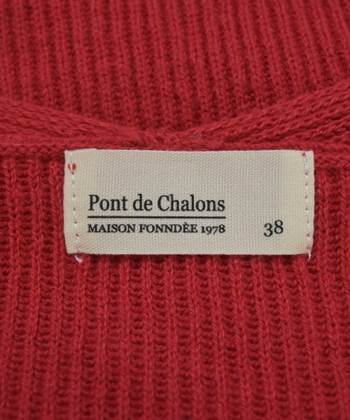PONT DE CHALONS（ポンデシャロン）ニット・セーター 赤 サイズ:38(M位) レディース/2200657524166