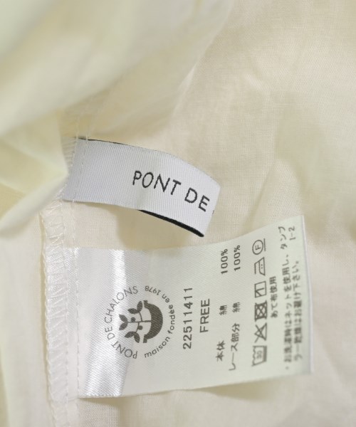 PONT DE CHALONS（ポンデシャロン）ブラウス 白 サイズ:F レディース/2200719702051