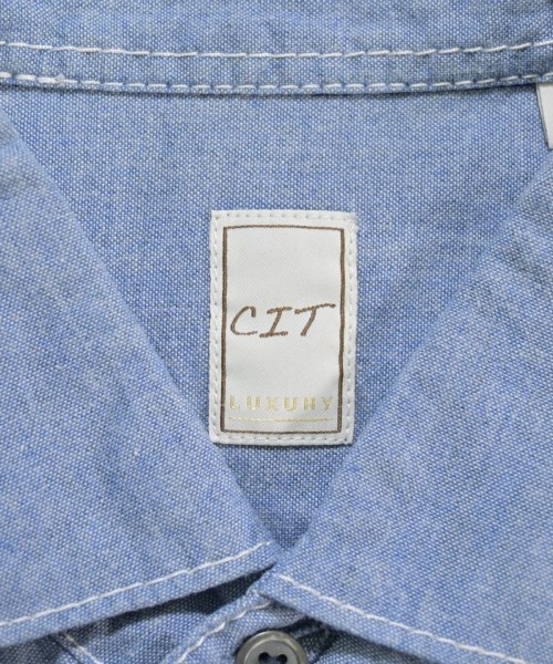 CIT LUXURY（チットラグジュアリー）カジュアルシャツ 青 サイズ:38(S位) メンズ/2200648279297