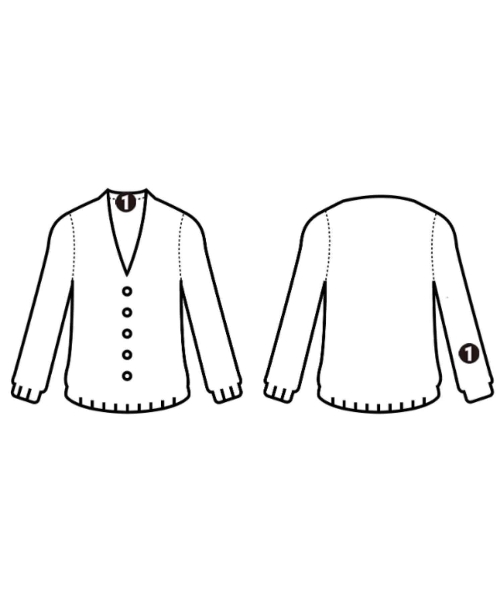 MAISON KITSUNE（メゾンキツネ）カーディガン 青 サイズ:XS レディース/2200634551031