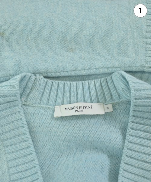 MAISON KITSUNE（メゾンキツネ）カーディガン 青 サイズ:XS レディース/2200634551031