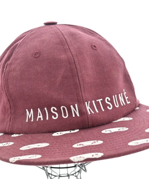 MAISON KITSUNE（メゾンキツネ）キャップ 赤 サイズ:F メンズ