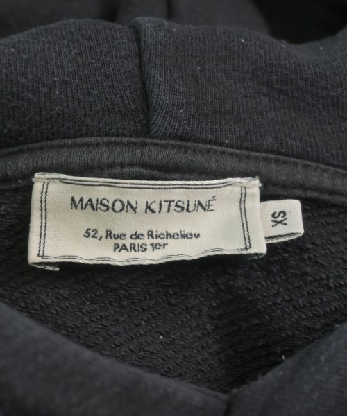 MAISON KITSUNE（メゾンキツネ）パーカー 黒 サイズ:XS メンズ/2200636837119