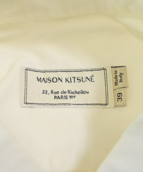 MAISON KITSUNE（メゾンキツネ）カジュアルシャツ 白 サイズ:39(M位) メンズ/2200621410105