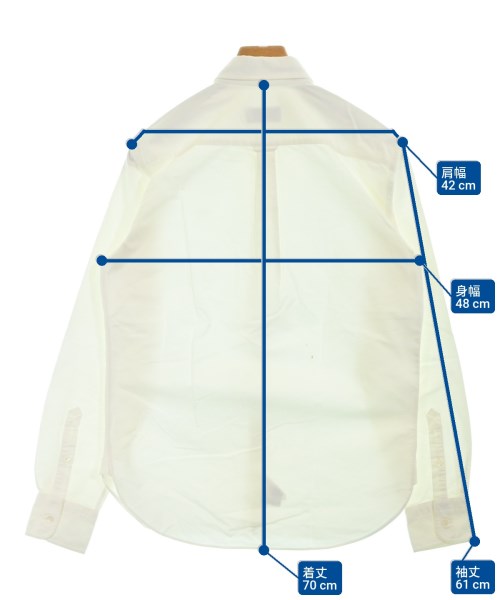 MAISON KITSUNE（メゾンキツネ）カジュアルシャツ 白 サイズ:39(M位) メンズ/2200621410105