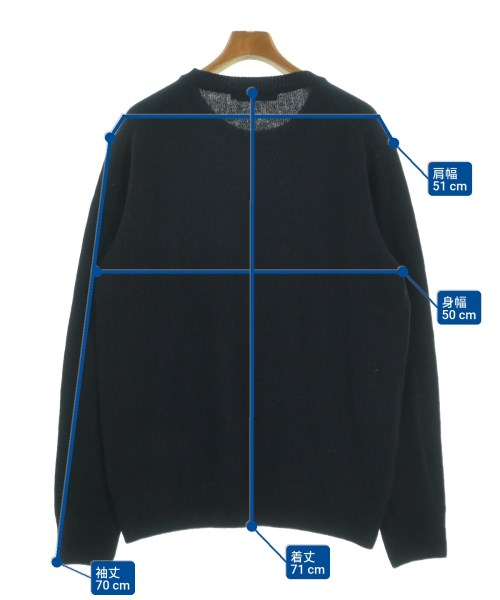 MAISON KITSUNE（メゾンキツネ）ニット・セーター 紺 サイズ:L メンズ/2200639963044