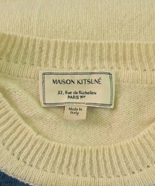 MAISON KITSUNE（メゾンキツネ）ニット・セーター 白 サイズ:M メンズ/2200640169053