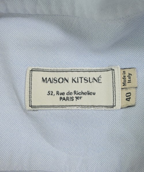 MAISON KITSUNE（メゾンキツネ）カジュアルシャツ 青 サイズ:40(L位) メンズ/2200639363271