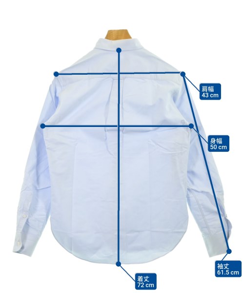 MAISON KITSUNE（メゾンキツネ）カジュアルシャツ 青 サイズ:40(L位) メンズ/2200639363271