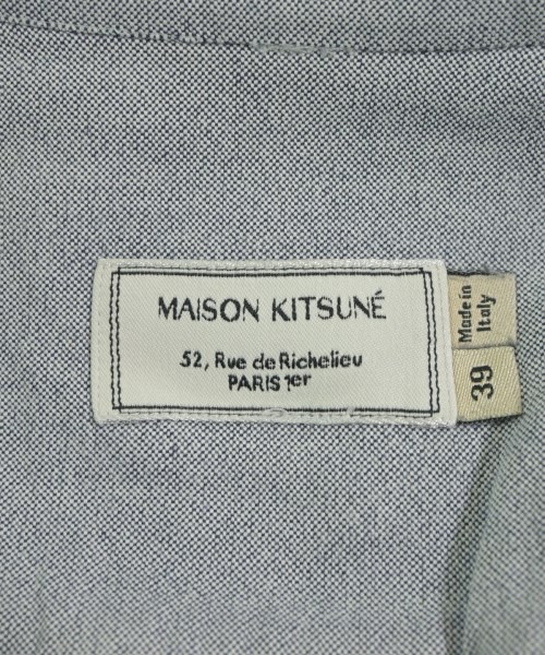MAISON KITSUNE（メゾンキツネ）カジュアルシャツ 青 サイズ:39(M位) メンズ/2200639363288