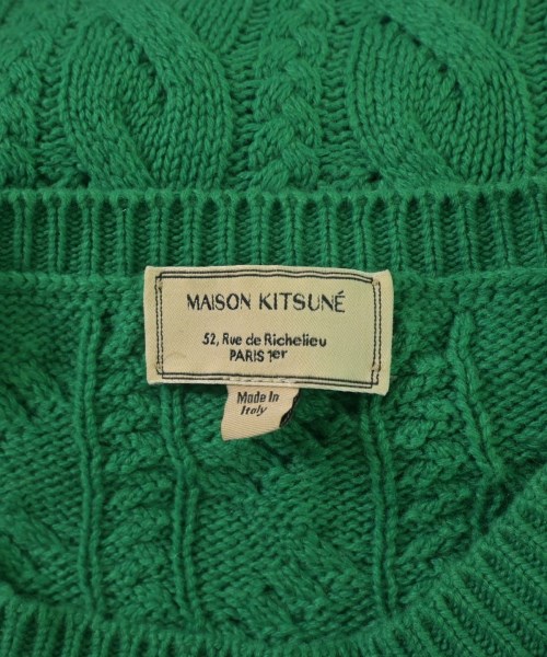 MAISON KITSUNE（メゾンキツネ）ニット・セーター 緑 サイズ:XL メンズ/2200629570023