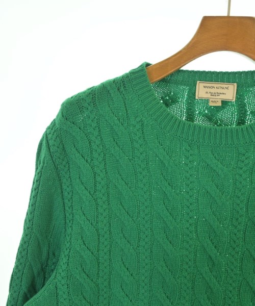 MAISON KITSUNE（メゾンキツネ）ニット・セーター 緑 サイズ:XL メンズ/2200629570023