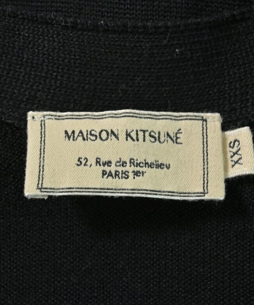 MAISON KITSUNE（メゾンキツネ）カーディガン 黒 サイズ:XXS メンズ/2200641587016