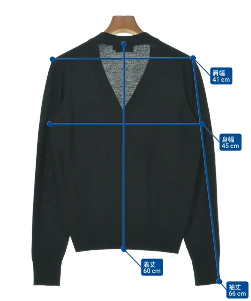 MAISON KITSUNE（メゾンキツネ）カーディガン 黒 サイズ:XXS メンズ/2200641587016