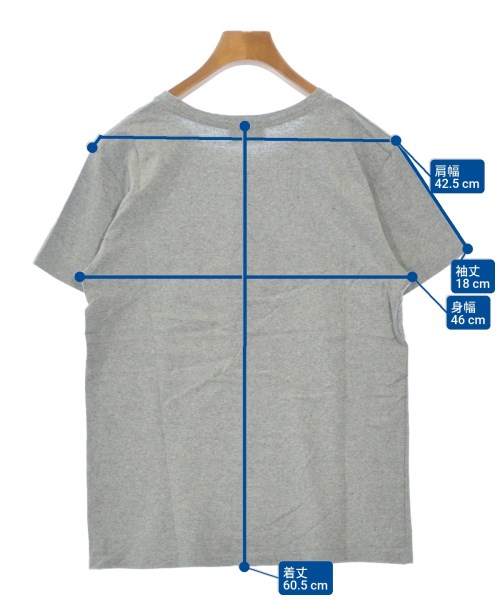 MAISON KITSUNE（メゾンキツネ）Tシャツ・カットソー グレー サイズ:XS メンズ/2200641800368