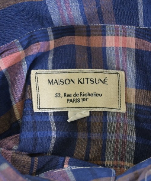 MAISON KITSUNE（メゾンキツネ）カジュアルシャツ 紺 サイズ:38(S位) メンズ/2200632927371