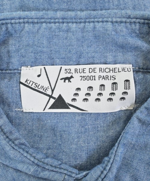MAISON KITSUNE（メゾンキツネ）カジュアルシャツ 青 サイズ:XS メンズ/2200632927401